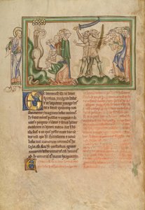 The Beast from the Earth Killing People and People Receiving the Mark of the Beast by Unbekannt Unbekannt